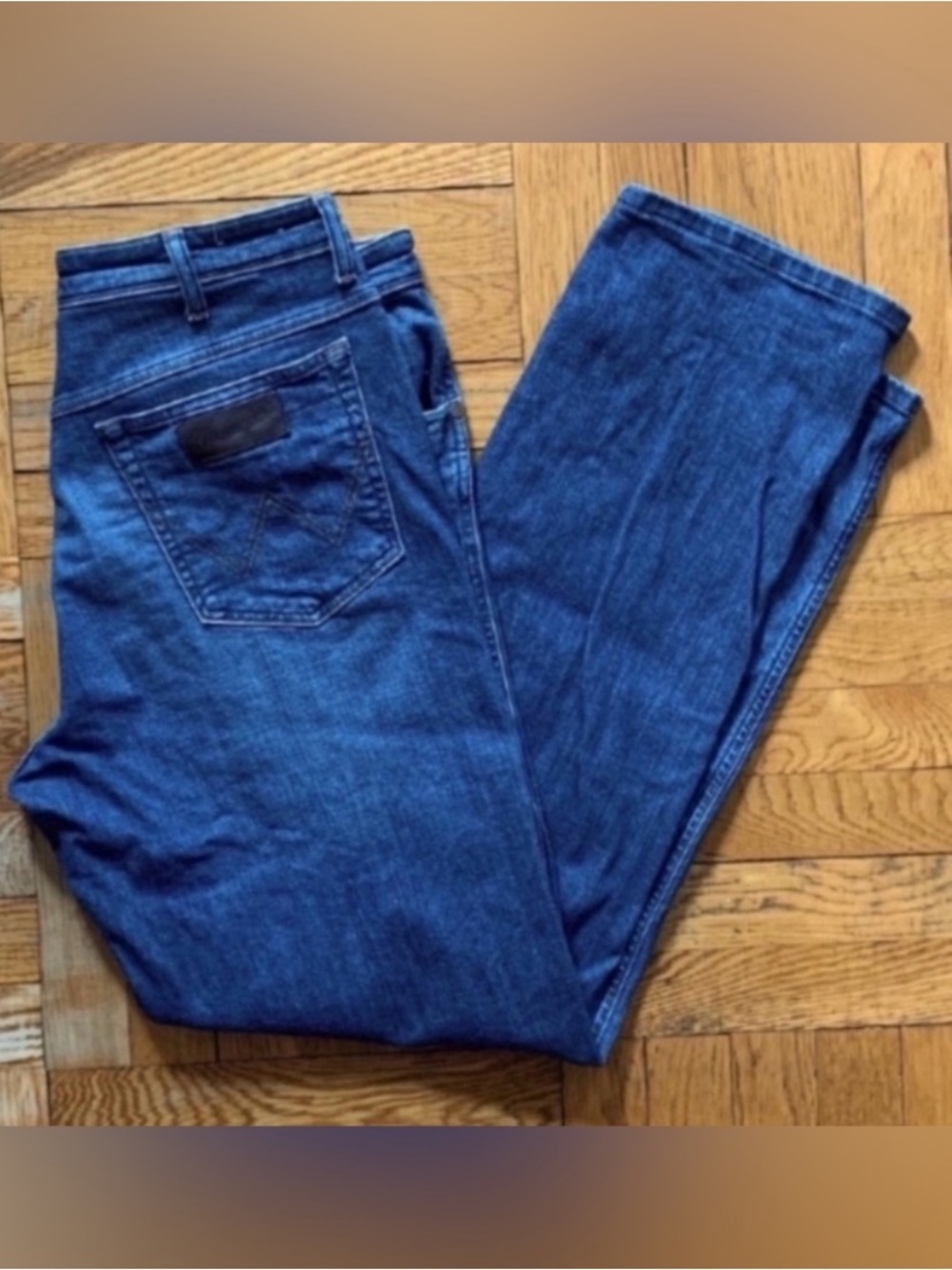 Wrangler Men’s Blue Straight Jeans